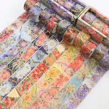 Load image into Gallery viewer, Vintage Style Gold Foiled Blossom Masking Tape Set