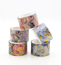 Load image into Gallery viewer, Vintage Style Gold Foiled Blossom Masking Tape Set