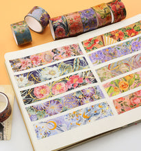 Load image into Gallery viewer, Vintage Style Gold Foiled Blossom Masking Tape Set