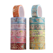 Load image into Gallery viewer, Floret Gold Foiled Washi Tape Set - Limited Edition - Original Kawaii Pen