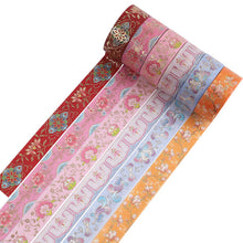 Load image into Gallery viewer, Floret Gold Foiled Washi Tape Set - Limited Edition - Original Kawaii Pen