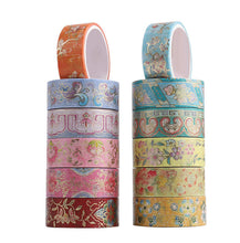 Load image into Gallery viewer, Floret Gold Foiled Washi Tape Set - Limited Edition - Original Kawaii Pen