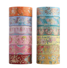 Load image into Gallery viewer, Floret Gold Foiled Washi Tape Set - Limited Edition - Original Kawaii Pen