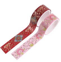 Load image into Gallery viewer, Floret Gold Foiled Washi Tape Set - Limited Edition - Original Kawaii Pen