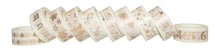 Load image into Gallery viewer, White & Gold Washi Tape Set