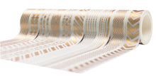 Load image into Gallery viewer, White & Gold Washi Tape Set