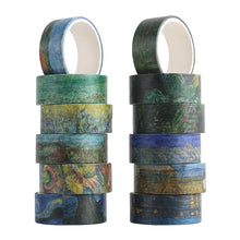 Load image into Gallery viewer, Limited Edition - Van Gogh Painting Washi Tape Set - Original Kawaii Pen