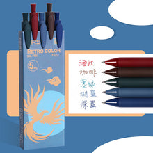 Load image into Gallery viewer, Morandi & Retro Color Gel Pen Sets (5pcs)