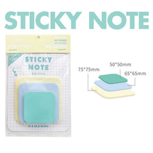 Load image into Gallery viewer, Rosy Posy Bright Color Sticky Notes (4 Colors)