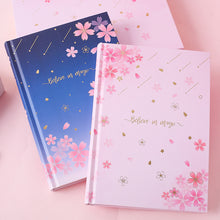 Load image into Gallery viewer, Believe in Magic Sakura Hardcover Notebook