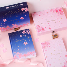 Load image into Gallery viewer, Believe in Magic Sakura Hardcover Notebook