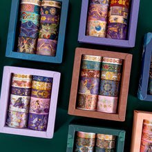 Load image into Gallery viewer, Japanese Vintage Style Foiled Masking Tapes (8-Designs)