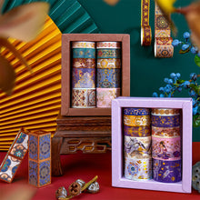 Load image into Gallery viewer, Japanese Vintage Style Foiled Masking Tapes (8-Designs)
