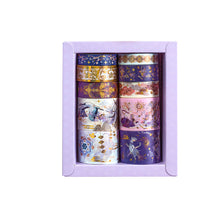 Load image into Gallery viewer, Japanese Vintage Style Foiled Masking Tapes (8-Designs)
