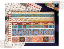 Load image into Gallery viewer, Japanese Vintage Style Foiled Masking Tapes (8-Designs)