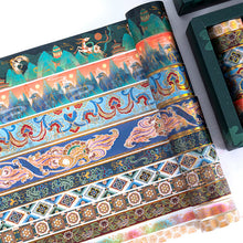 Load image into Gallery viewer, Japanese Vintage Style Foiled Masking Tapes (8-Designs)