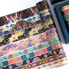 Load image into Gallery viewer, Japanese Vintage Style Foiled Masking Tapes (8-Designs)