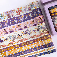 Load image into Gallery viewer, Japanese Vintage Style Foiled Masking Tapes (8-Designs)