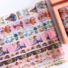Load image into Gallery viewer, Japanese Vintage Style Foiled Masking Tapes (8-Designs)