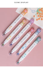 Load image into Gallery viewer, Cat Paw Series Dual-Sided Highlighter Set (6pcs)