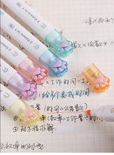 Load image into Gallery viewer, Cat Paw Series Dual-Sided Highlighter Set (6pcs)