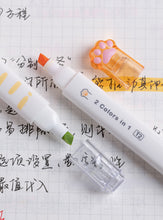 Load image into Gallery viewer, Cat Paw Series Dual-Sided Highlighter Set (6pcs)
