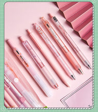 Load image into Gallery viewer, Colorful Kawaii Retractable Gel Pen & Highlighter Set (6pcs a set)