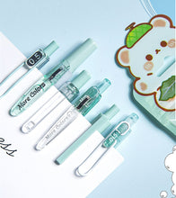 Load image into Gallery viewer, Colorful Kawaii Retractable Gel Pen & Highlighter Set (6pcs a set)