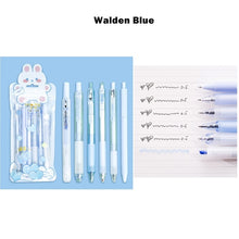 Load image into Gallery viewer, Colorful Kawaii Retractable Gel Pen & Highlighter Set (6pcs a set)