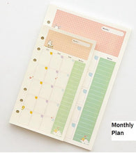 Load image into Gallery viewer, Cute Planner Filler Paper Series - A5 & A 6 - Original Kawaii Pen