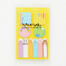 Load image into Gallery viewer, Animal Party Sticky Memo Set - Original Kawaii Pen