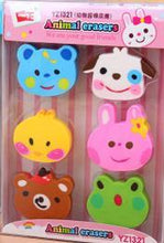 Load image into Gallery viewer, Animal Cartoon Erasers