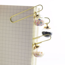 Load image into Gallery viewer, Glass Ball Paper Clips - Original Kawaii Pen