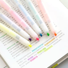 Load image into Gallery viewer, Knock Type Fluorescent Highlighter Set ( 6pcs) - Original Kawaii Pen