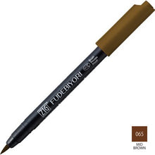 Load image into Gallery viewer, Kuretake ZIG Fudebiyori Metallic Brush Pen - (57 Colors) - Original Kawaii Pen