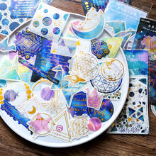Load image into Gallery viewer, Exotic Universe Gold foiled Stickers (6 Types)