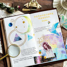 Load image into Gallery viewer, Exotic Universe Gold foiled Stickers (6 Types)