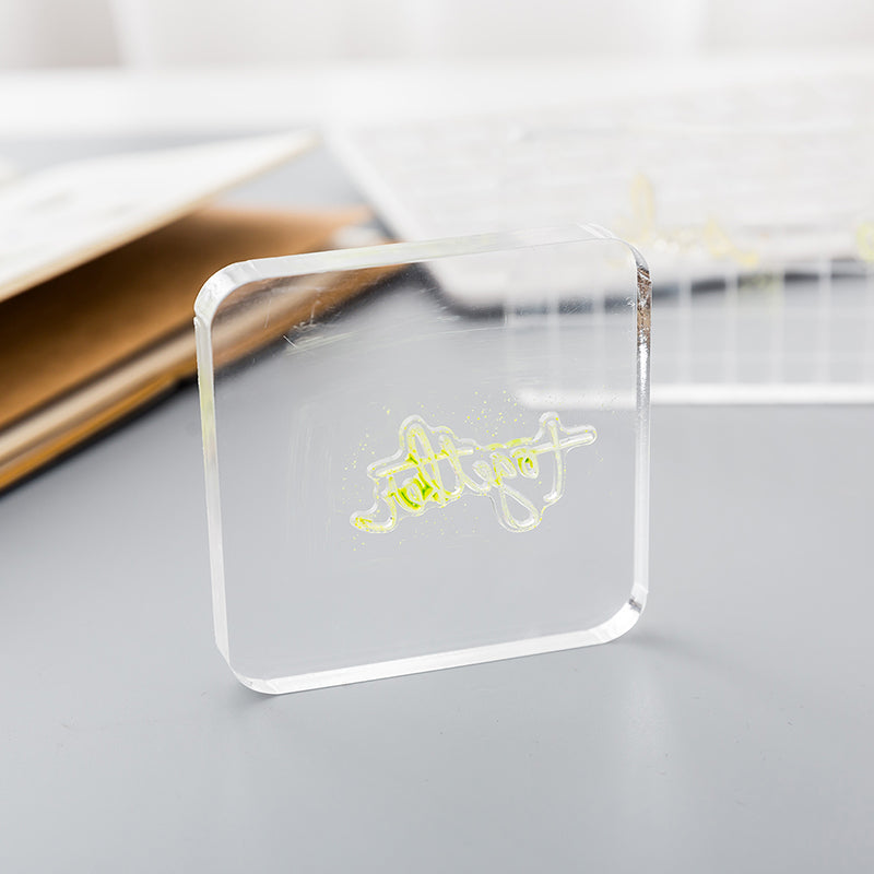 Acrylic Transparent Stamp Block – Original Kawaii Pen