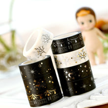 Load image into Gallery viewer, Star Twigs Gold & Silver Washi Tape (8 Designs)