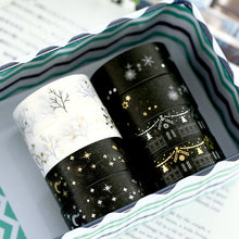 Load image into Gallery viewer, Star Twigs Gold & Silver Washi Tape (8 Designs)