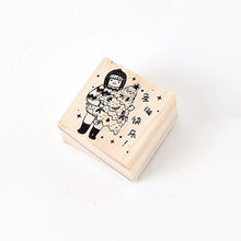 Load image into Gallery viewer, Vintage Xmas Night Wooden Stamps