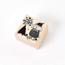 Load image into Gallery viewer, Vintage Xmas Night Wooden Stamps