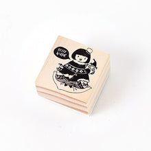 Load image into Gallery viewer, Vintage Xmas Night Wooden Stamps
