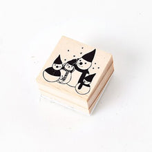 Load image into Gallery viewer, Vintage Xmas Night Wooden Stamps
