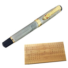 Load image into Gallery viewer, Vintage Style Japanese Dragon Fountain Pen in Wooden Box