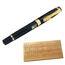 Load image into Gallery viewer, Vintage Style Japanese Dragon Fountain Pen in Wooden Box