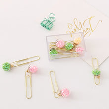 Load image into Gallery viewer, Glass Ball Paper Clips - Original Kawaii Pen