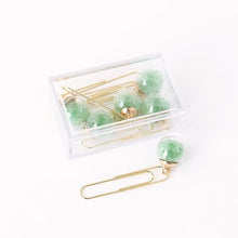 Load image into Gallery viewer, Glass Ball Paper Clips - Original Kawaii Pen