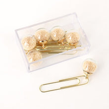 Load image into Gallery viewer, Glass Ball Paper Clips - Original Kawaii Pen