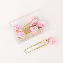 Load image into Gallery viewer, Glass Ball Paper Clips - Original Kawaii Pen